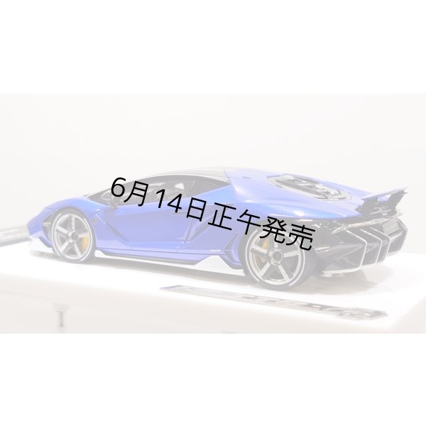 画像4: EIDOLON 1/43 Lamborghini Centenario LP770-4 2016 Rear Wing up Lobellia Blue Limited 32 pcs. (4)