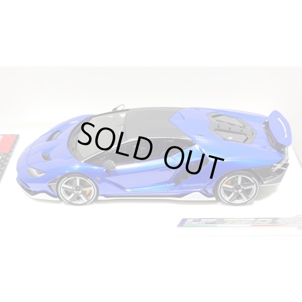 画像4: EIDOLON 1/43 Lamborghini Centenario LP770-4 2016 Rear Wing up Lobellia Blue Limited 32 pcs. (4)