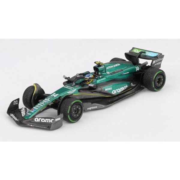 画像1: MINI GT 1/64 Aston Martin AMR24 F1 2024 #14 Canadian Grand Prix Fernando Alonso (1)