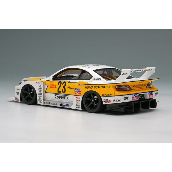 画像3: EIDOLON 1/43 LB-Super Silhouette S15 SILVIA White / Yellow Stripe Limited 200 pcs. (3)
