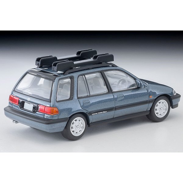 画像4: TOMYTEC 1/64 Limited Vintage NEO Honda Civic Shuttle RT X (Blue) 1990 with Figure and Mountain Bike (4)