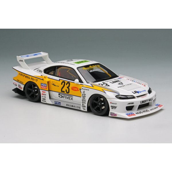 画像5: EIDOLON 1/43 LB-Super Silhouette S15 SILVIA White / Yellow Stripe Limited 200 pcs. (5)