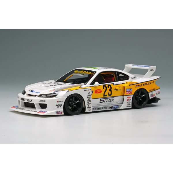 画像2: EIDOLON 1/43 LB-Super Silhouette S15 SILVIA White / Yellow Stripe Limited 200 pcs. (2)