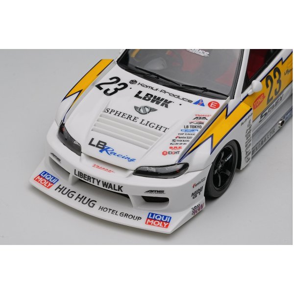 画像6: EIDOLON 1/43 LB-Super Silhouette S15 SILVIA White / Yellow Stripe Limited 200 pcs. (6)