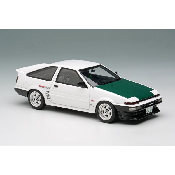 画像5: EIDOLON 1/43 Toyota Sprinter Trueno (AE86) (3-Door) Tk-Street Ver. White (Green Carbon Hood) (5)