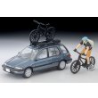 画像1: TOMYTEC 1/64 Limited Vintage NEO Honda Civic Shuttle RT X (Blue) 1990 with Figure and Mountain Bike (1)