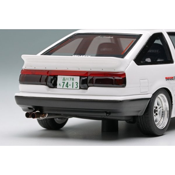 画像11: EIDOLON 1/43 Toyota Sprinter Trueno (AE86) (3-Door) Tk-Street Ver. White (Green Carbon Hood) (11)