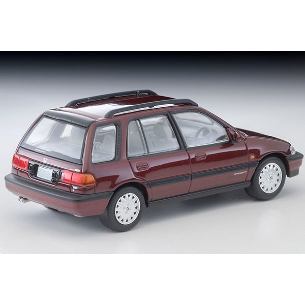画像2: TOMYTEC 1/64 Limited Vintage NEO Honda Civic Shuttle 56i (Red) 1990 (2)