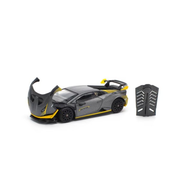 画像2: POP RACE 1/64 Lamborghini Huracán STO Matte Grey (2)