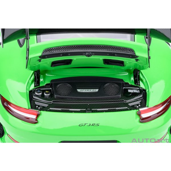 画像12: AUTOart 1/18 Porsche 911 (991.2) GT3 RS Weissach Package (Green/Carbon Black) (12)