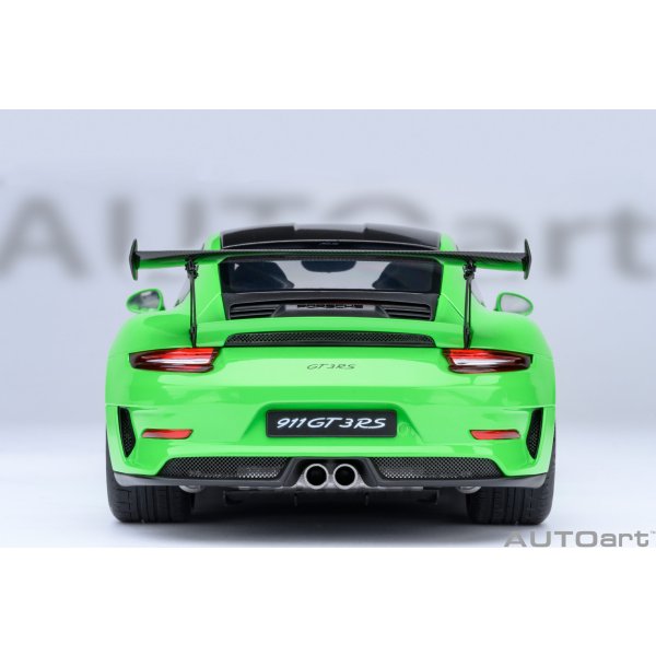 画像6: AUTOart 1/18 Porsche 911 (991.2) GT3 RS Weissach Package (Green/Carbon Black) (6)