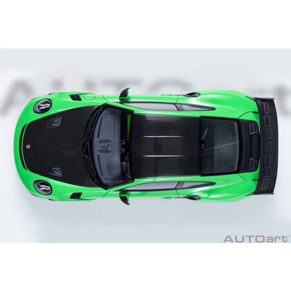 画像7: AUTOart 1/18 Porsche 911 (991.2) GT3 RS Weissach Package (Green/Carbon Black) (7)