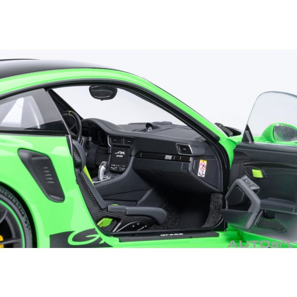 画像10: AUTOart 1/18 Porsche 911 (991.2) GT3 RS Weissach Package (Green/Carbon Black) (10)