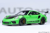 画像: AUTOart 1/18 Porsche 911 (991.2) GT3 RS Weissach Package (Green/Carbon Black)