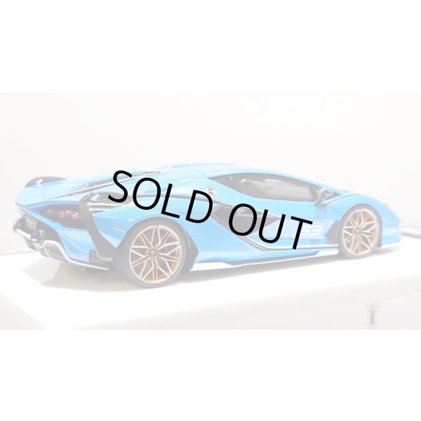 画像7: EIDOLON 1/43 Lamborghini Sian FKP 37 2019 with Stripe Azzurro Pearl Limited 32 pcs. (7)