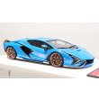 画像6: EIDOLON 1/43 Lamborghini Sian FKP 37 2019 with Stripe Azzurro Pearl Limited 32 pcs. (6)