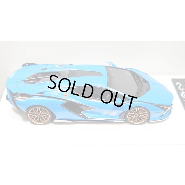 画像8: EIDOLON 1/43 Lamborghini Sian FKP 37 2019 with Stripe Azzurro Pearl Limited 32 pcs. (8)