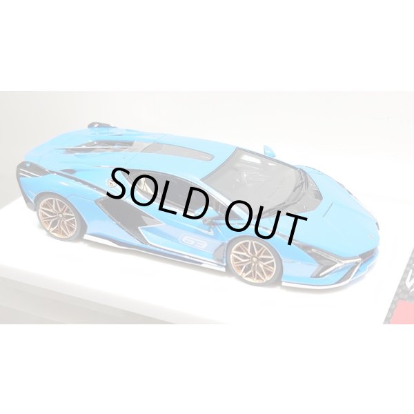 画像11: EIDOLON 1/43 Lamborghini Sian FKP 37 2019 with Stripe Azzurro Pearl Limited 32 pcs. (11)