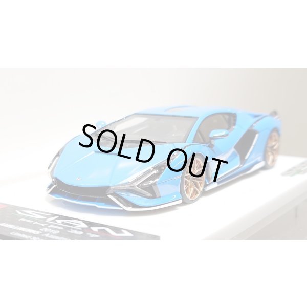 画像9: EIDOLON 1/43 Lamborghini Sian FKP 37 2019 with Stripe Azzurro Pearl Limited 32 pcs. (9)