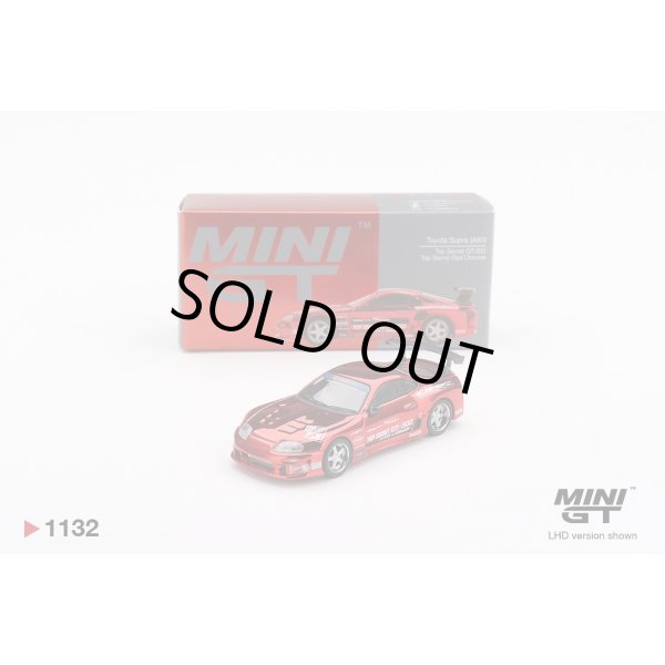 画像1: MINI GT 1/64 Toyota Supra (A80) GT-300 Top Secret Red Chrome (LHD) (1)