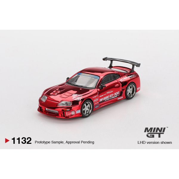 画像2: MINI GT 1/64 Toyota Supra (A80) GT-300 Top Secret Red Chrome (RHD) (2)