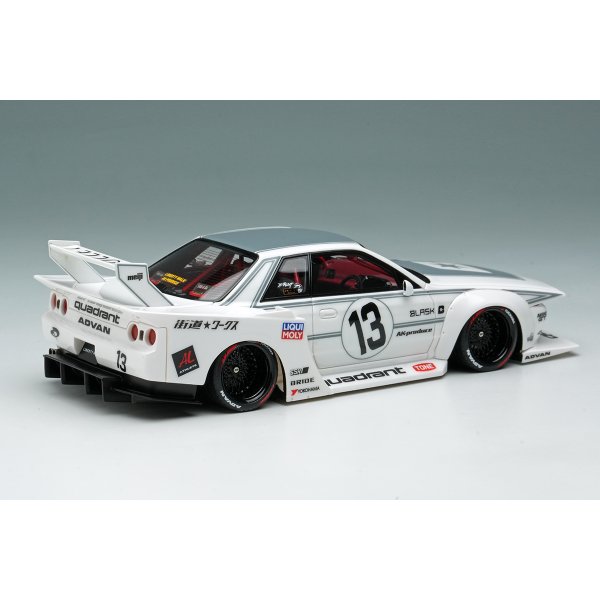 画像4: EIDOLON 1/43 LB-KAIDO WORKS NISSAN SKYLINE (R32) Tokyo Auto Salon 2025 White / Gray Stripe Limited 200 pcs. (4)