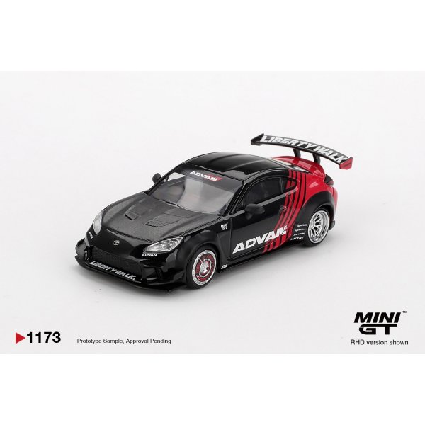 画像1: MINI GT 1/64 Toyota GR86 LB★Nation Advan (RHD) (1)