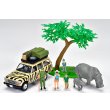 画像1: TOMYTEC 1/64 "Kaiyodo (海洋堂)" x "Tomica Limited Vintage" Diorama Collection 64 #Car Snap 31a Safari 3 (with Toyota Land Cruiser 60) (1)