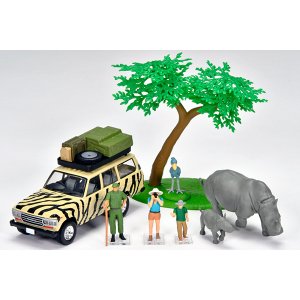 画像: TOMYTEC 1/64 "Kaiyodo (海洋堂)" x "Tomica Limited Vintage" Diorama Collection 64 #Car Snap 31a Safari 3 (with Toyota Land Cruiser 60)