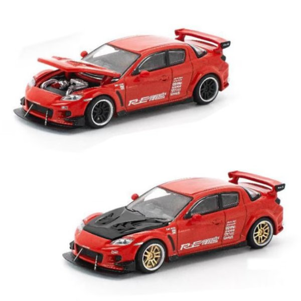 画像3: POP RACE 1/64 MAZDA RX-8 RE-AMEMIYA (Red Color) (3)