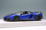 画像: EIDOLON 1/18 Lamborghini Aventador LP750-4 SV Roadster 2015 Matte Candy Blue / Yellow Stripe Limited 50 pcs.