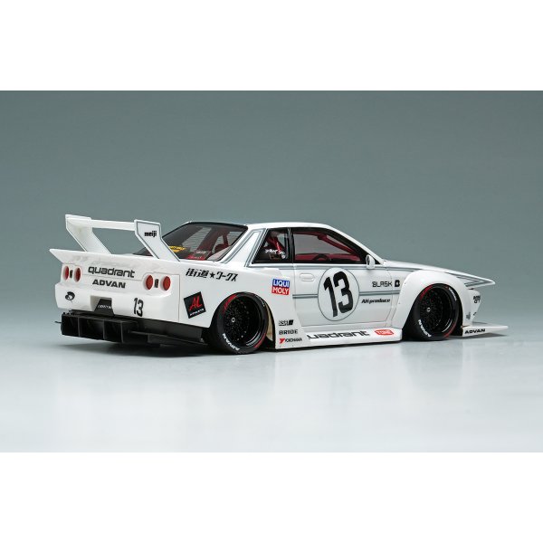 画像13: EIDOLON 1/43 LB-KAIDO WORKS NISSAN SKYLINE (R32) Tokyo Auto Salon 2025 White / Gray Stripe Limited 200 pcs. (13)
