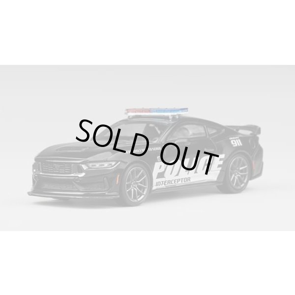 画像1: CM Model 1/64 Ford Mustang Dark Horse Police Car (1)