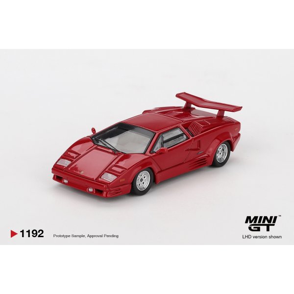 画像1: MINI GT 1/64 Lamborghini Countach 25th Anniversary Red (LHD) (1)