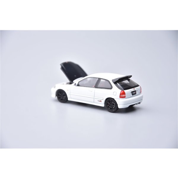 画像3: MODEL1 1/64 Honda Civic Type R EK9 White (Carbon Hood) (3)