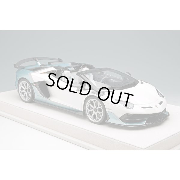 画像5: EIDOLON 1/18 Lamborghini Aventador SVJ Roadster 2020 Ad Personam 2-tone paint Pearl White / Azzurro Tetis Limited 50 pcs. (5)
