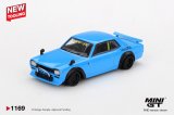 画像: MINI GT 1/64 Nissan LB★Nation Hakosuka Baby Blue (RHD)