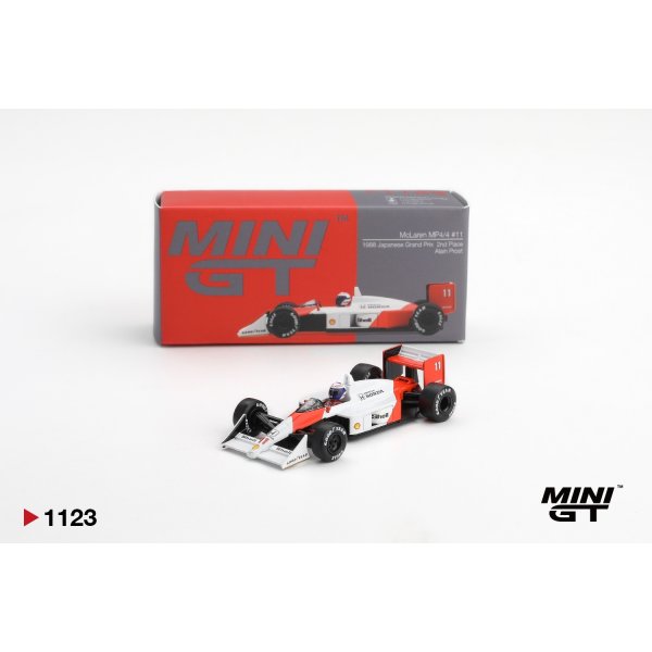 画像1: MINI GT 1/64 McLaren MP4/4 Japanese Grand Prix 1988 2nd Place Car #11 Alain Prost (1)