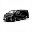 画像2: MODEL MODEL 1/64 Toyota Alphard Custom Version Black (2)