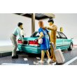 画像5: TOMYTEC 1/64 Diorama Collection #CarSnap 04c Taxi Stand (with Toyota Crown Sedan) (5)