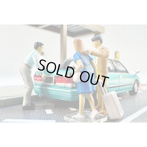 画像5: TOMYTEC 1/64 Diorama Collection #CarSnap 04c Taxi Stand (with Toyota Crown Sedan) (5)