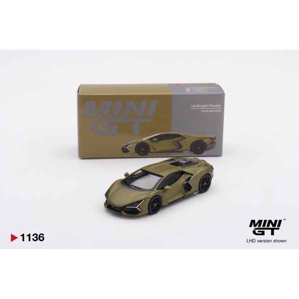 画像1: MINI GT 1/64 Lamborghini Revuelto Verde Gea Matte (LHD) (1)