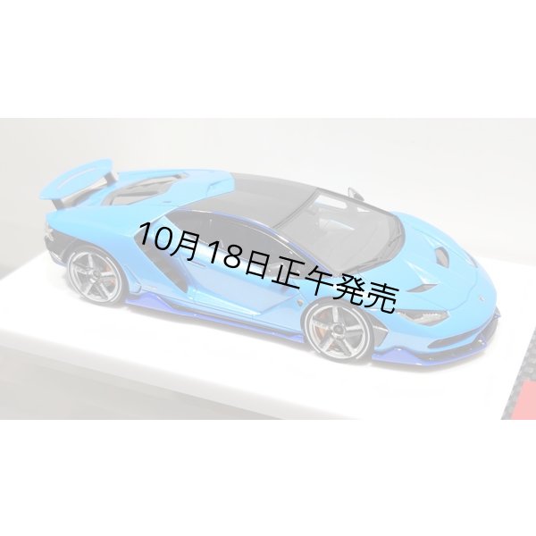 画像12: EIDOLON 1/43 Lamborghini Centenario LP770-4 2016 Rear Wing up Azzurro Pearl Limited 32 pcs. (12)
