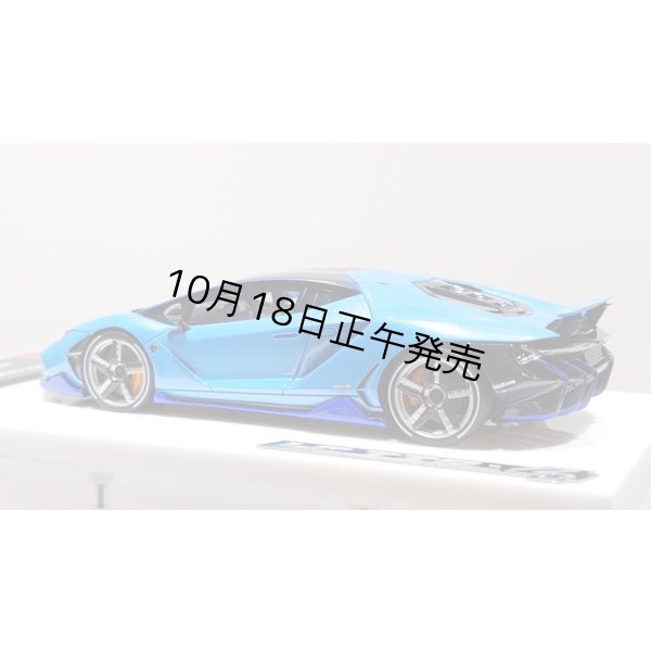 画像4: EIDOLON 1/43 Lamborghini Centenario LP770-4 2016 Rear Wing up Azzurro Pearl Limited 32 pcs. (4)