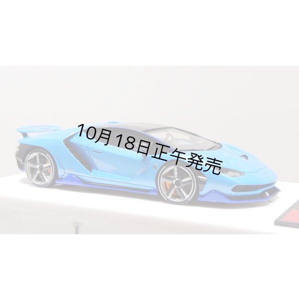 画像6: EIDOLON 1/43 Lamborghini Centenario LP770-4 2016 Rear Wing up Azzurro Pearl Limited 32 pcs. (6)