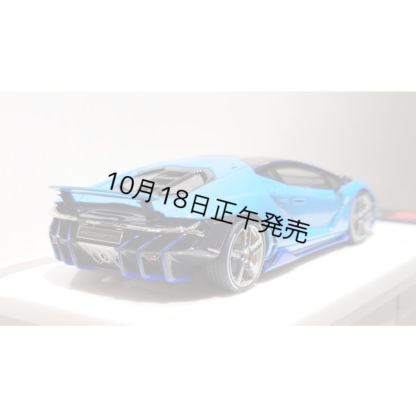 画像11: EIDOLON 1/43 Lamborghini Centenario LP770-4 2016 Rear Wing up Azzurro Pearl Limited 32 pcs. (11)