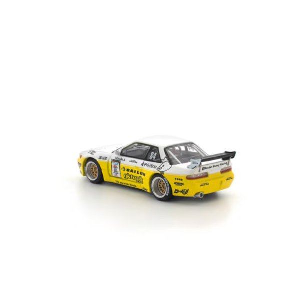 画像6: POP RACE 1/64 Pandem Silvia S13 2020 D1 Light Yellow/White (6)