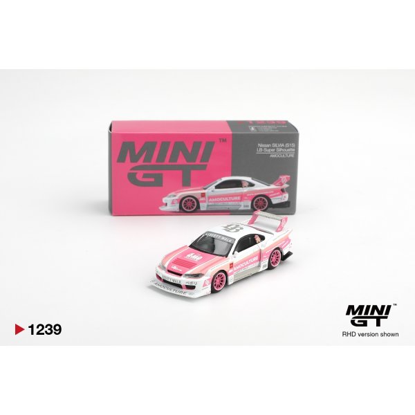 画像1: MINI GT 1/64 Nissan Silvia (S15) LB-Super Silhouette AMOCULTURE (RHD) (1)