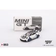 画像1: MINI GT 1/64 Porsche 911 (992) GT3 RS Weissach Package White/Indigo Blue (LHD) (1)