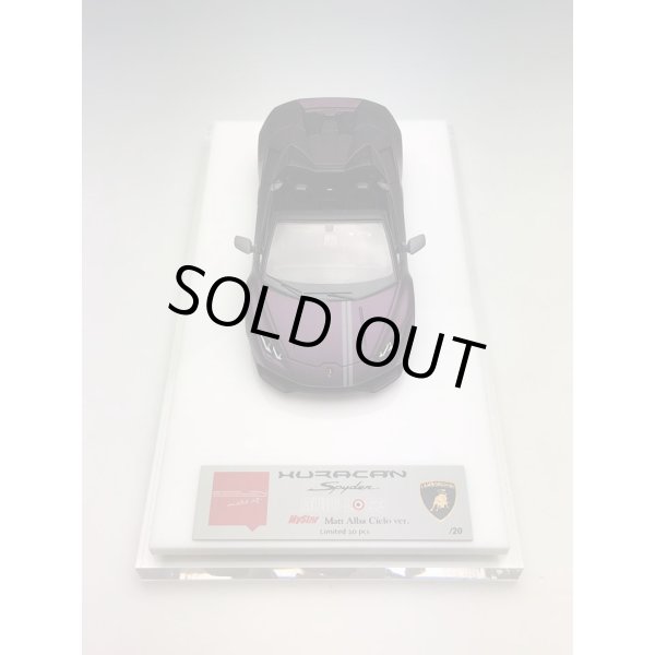 画像4: EIDOLON × MyStar 1/43 Lamborghini Huracan LP610-4 Spyder 2016 (AVIO livery)  Matt Alba Cielo ver. Limited 20 pcs.  (4)